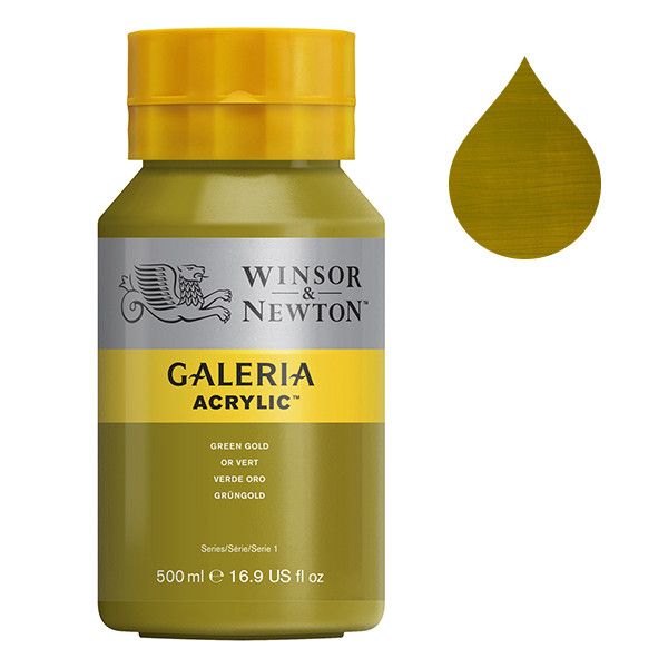 Galeria Acrylverf van Winsor &amp; Newton, 500 ml, Green gold (294)