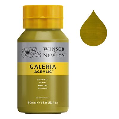 Galeria Acrylverf van Winsor &amp; Newton, 500 ml, Green gold (294)