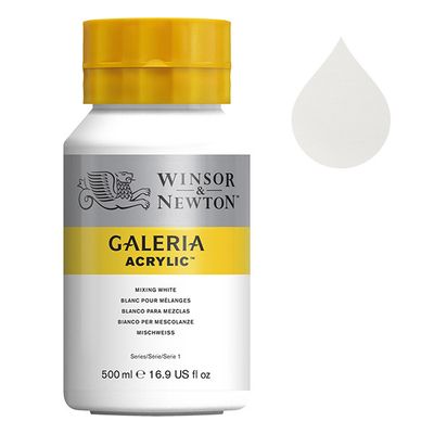 Galeria Acrylverf van Winsor &amp; Newton, 500 ml, Mixing white (415)