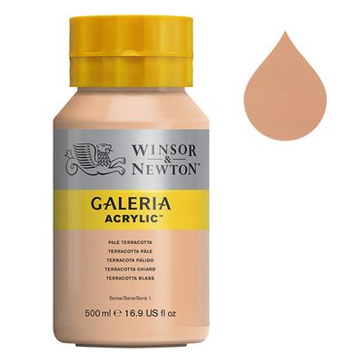 Galeria Acrylverf van Winsor &amp; Newton, 500 ml, Pale terracotta (437)