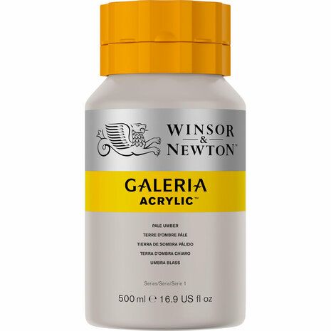 Galeria Acrylverf van Winsor &amp; Newton, 500 ml, Pale umber (438)
