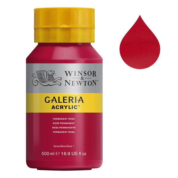 Galeria Acrylverf van Winsor &amp; Newton, 500 ml, Permanent rose (502)