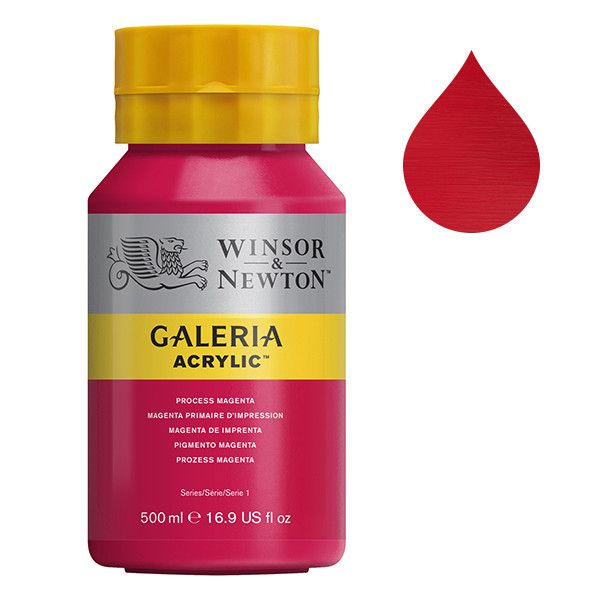 Galeria Acrylverf van Winsor &amp; Newton, 500 ml, Process magenta (533)