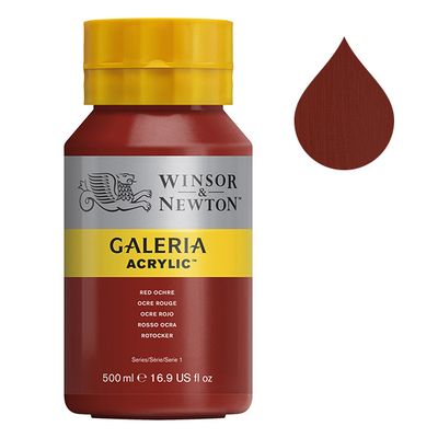 Galeria Acrylverf van Winsor &amp; Newton, 500 ml, Red ochre (564)