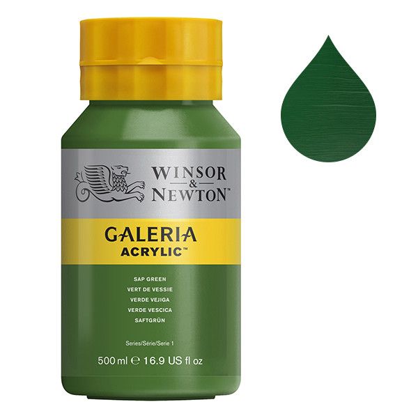 Galeria Acrylverf van Winsor &amp; Newton, 500 ml, Sap green (599)