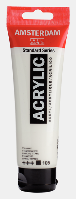 Amsterdam Standard Series Acrylverf Tube 120 ml Titaanwit 105