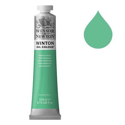 Winton Olieverf van Winsor &amp; Newton, 200 ml, Emerald Green (241)