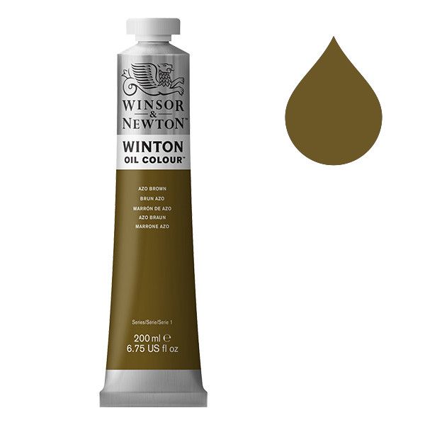 Winton Olieverf van Winsor &amp; Newton, 200 ml, Azo Brown (389)