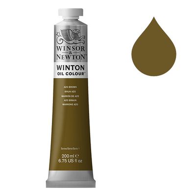 Winton Olieverf van Winsor &amp; Newton, 200 ml, Azo Brown (389)