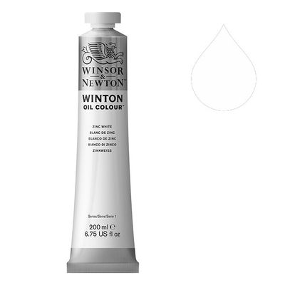 Winton Olieverf van Winsor &amp; Newton, 200 ml, Zinc White (748)