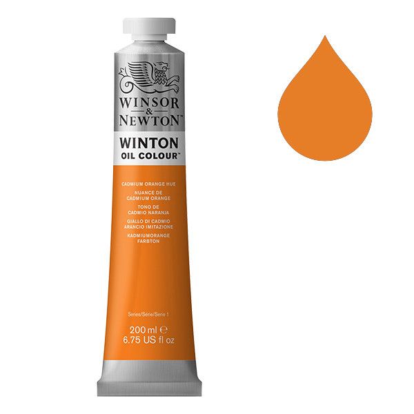 Winton Olieverf van Winsor &amp; Newton, 200 ml, Cadmium Orange Hue (090)