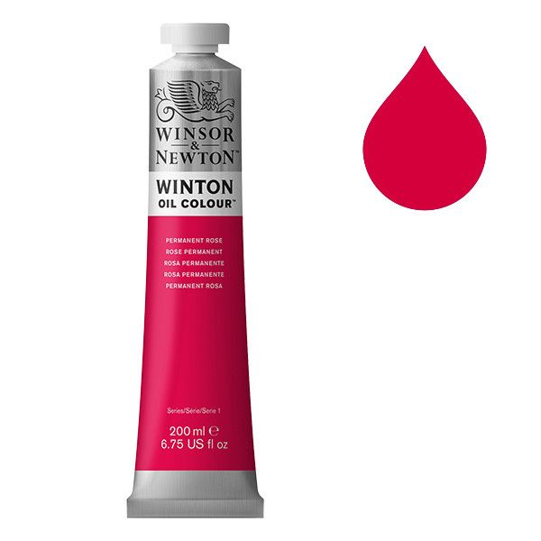 Winton Olieverf van Winsor &amp; Newton, 200 ml, Permanent Rose (502)