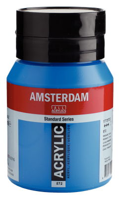 Amsterdam Acrylverf 500ml Primaircyaan 572