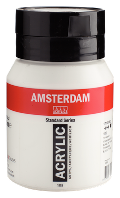 Amsterdam Acrylverf 500ml Titaanwit 105