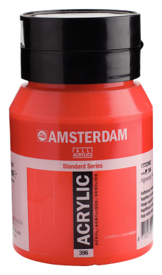 Amsterdam Acrylverf 500ml Naftolrood Middel 396