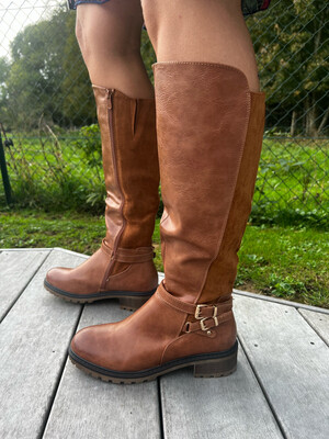 Bottes hautes camel