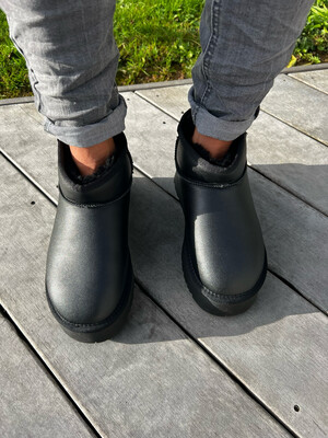 Bottines fourrées en cuir