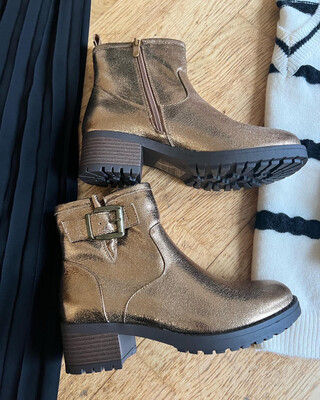 Bottines mordorées