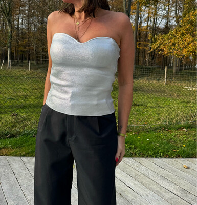 Bustier lamé