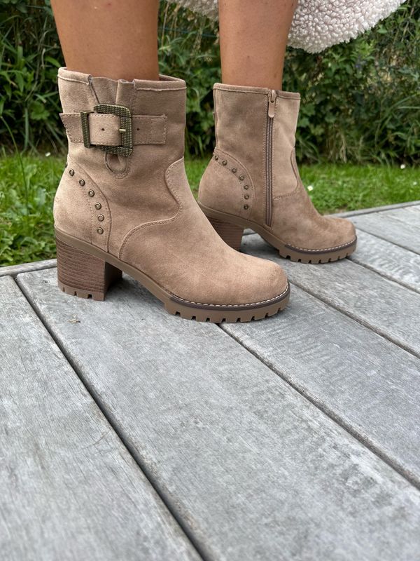 Bottines beige