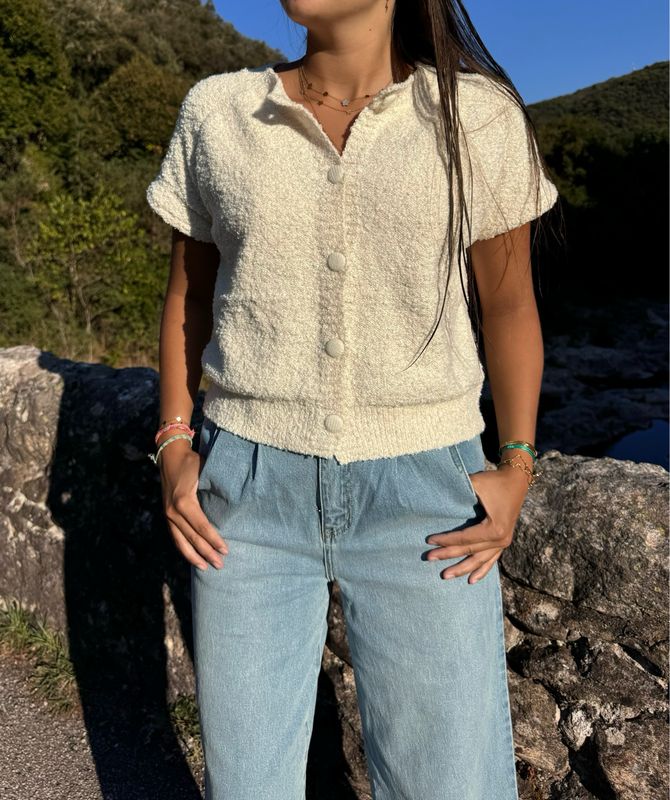 Gilet écru