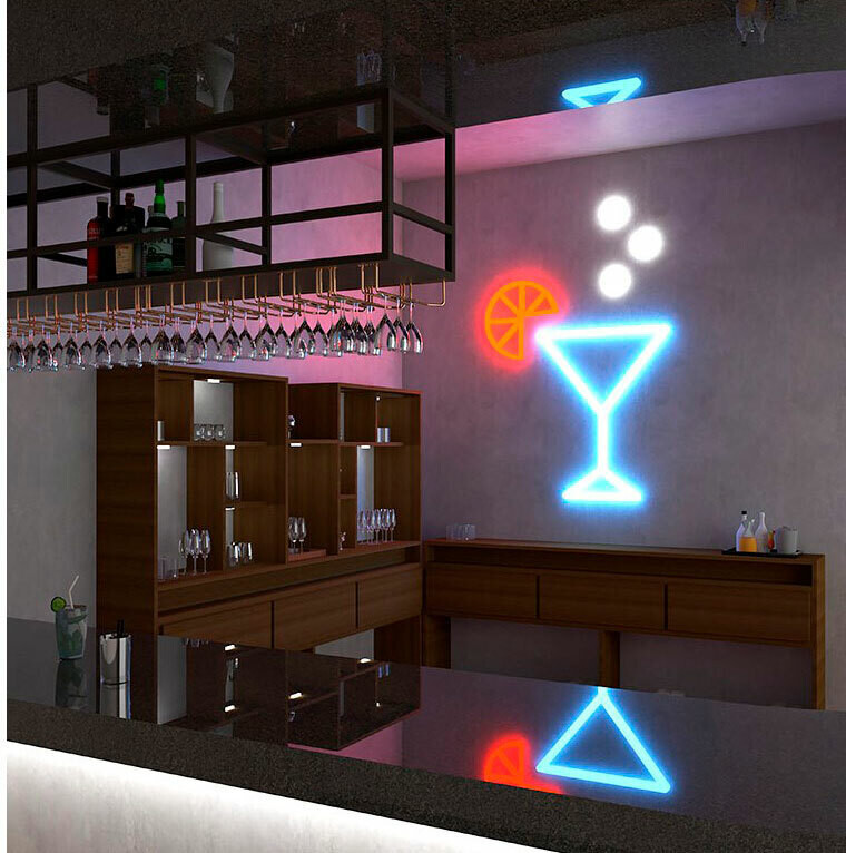 Taipuisa NEON LED-nauha - 5M - Monta väriä - IP65 ulko- /sisäkäyttöön
