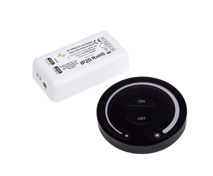 LED-valojen säädin/himmennin/katkaisija 12V / 24V - Musta tai valkoinen