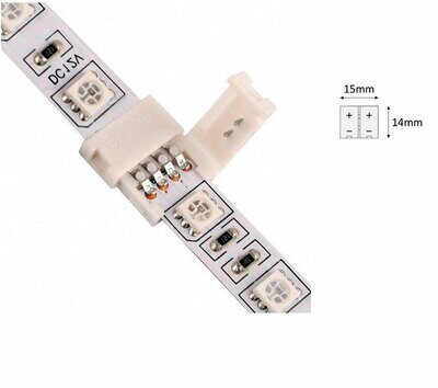 Liitä kaksi 10mm RGB LED-nauhaa yhteen - suora liitin