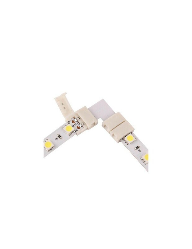 Liitä kaksi 8mm LED-nauhaa yhteen - Kulmaliitin Liitä kaksi 8mm LED-nauhaa yhteen - Kulmaliitin