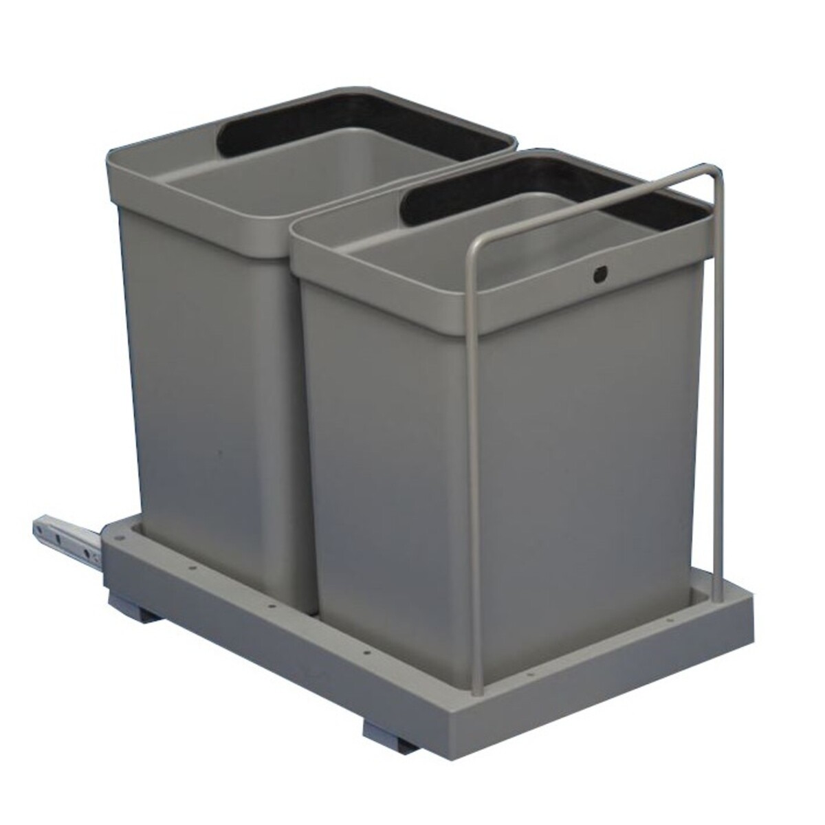 Jätevaunu 2x10L - harmaa