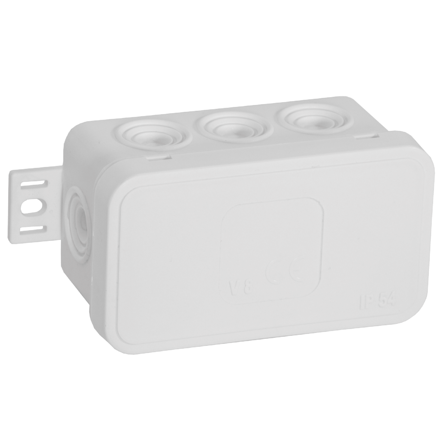 Jakorasia - IP54 - 8 johdolle - 80x45x41mm - valkoinen