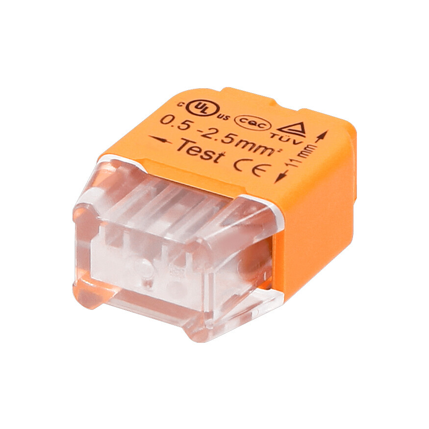 Pikaliitin / rasialiitin - 2 paikkainen - 5kpl - 0,75 - 2,5 mm²