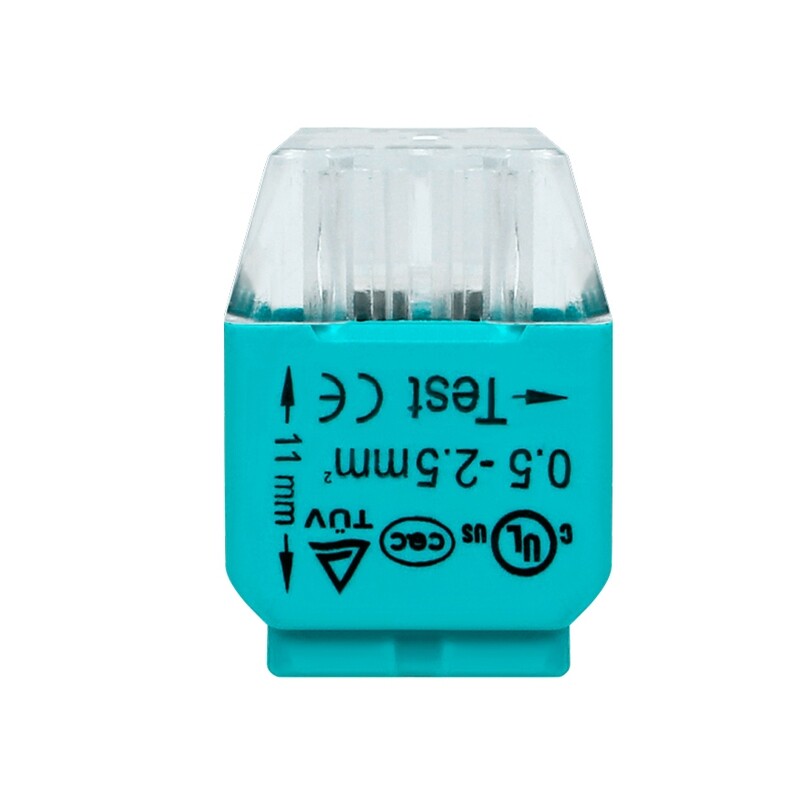 Pikaliitin / rasialiitin - 4 paikkainen - 5kpl - 0,75 - 2,5 mm²