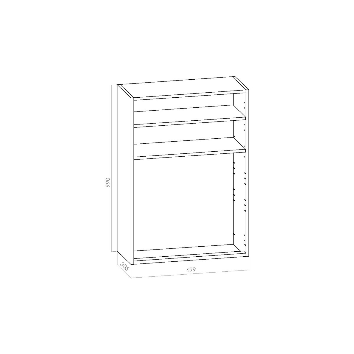   Kuivauskaappi leveys 700mm / K990mm / S305mm- kosteuden kestävä