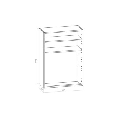   Kuivauskaappi leveys 700mm / K990mm / S305mm- kosteuden kestävä