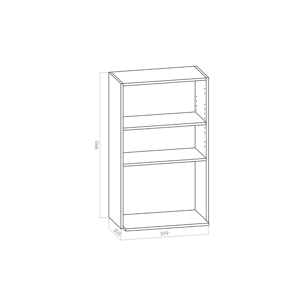 Mikrokaappi leveys 600mm / K990mm / S305mm