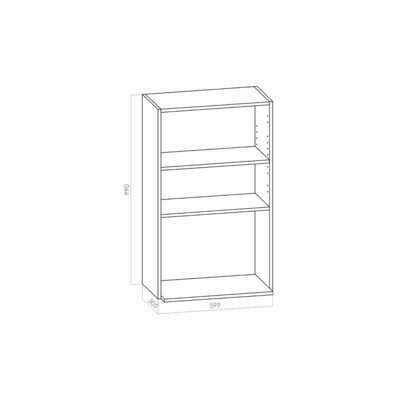 Mikrokaappi leveys 600mm / K990mm / S305mm