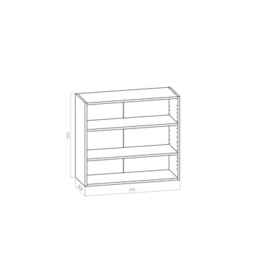 Keittiön yläkaappi leveys 800mm / K705mm / S305mm Keittiön yläkaappi leveys 800mm / K705mm / S305mm