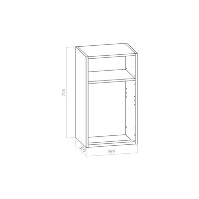 Kuivauskaappi - leveys 400mm / K705mm / S305mm Kuivauskaappi - leveys 400mm / K705mm / S305mm