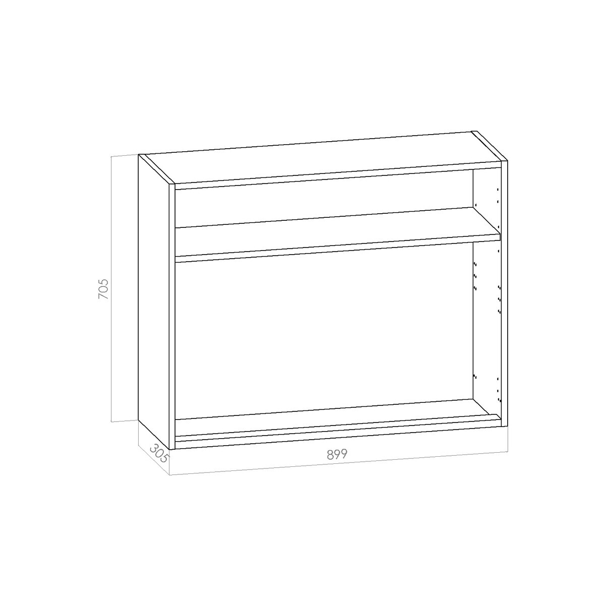 Kuivauskaappi - leveys 900mm / K705mm / S305mm