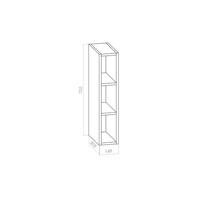Yläavolokerikko leveys 150mm / K705mm / S305mm Yläavolokerikko leveys 150mm / K705mm / S305mm