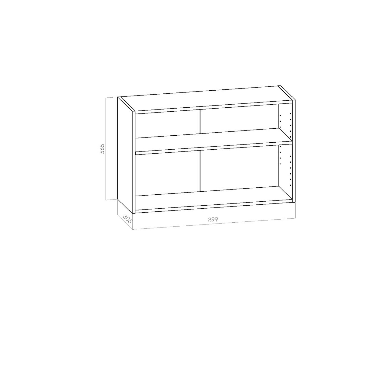 Kalusterunko - Yläkaappi leveys 900mm / K565mm / S305mm