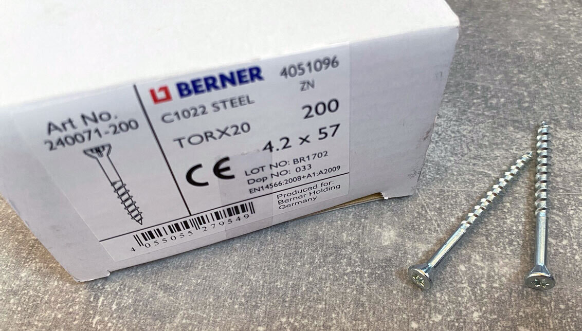 4,2x57 TORX20 - ruuvi - 200kpl