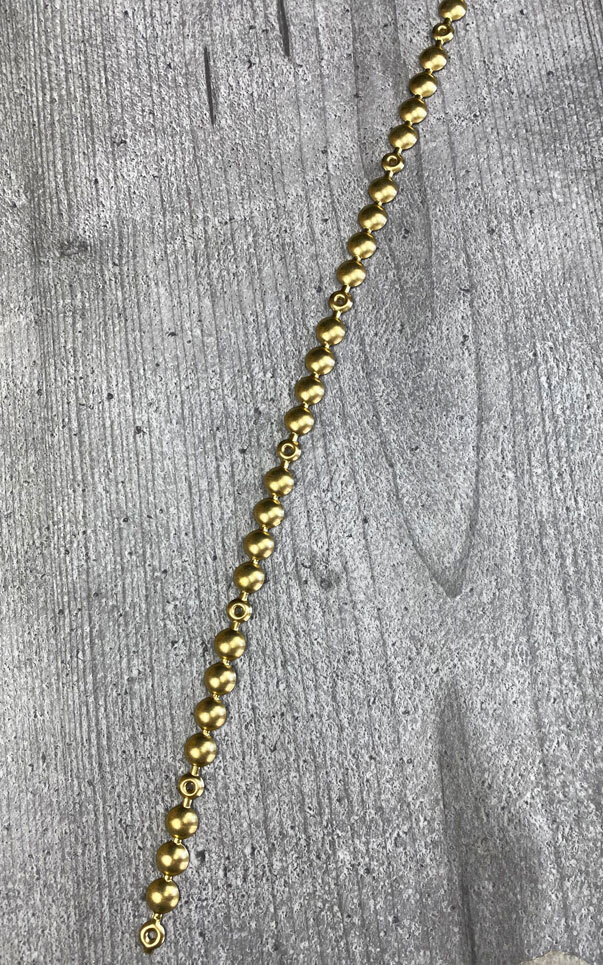 Naulakoristelista - messingöity / brass brilliant - 100cm