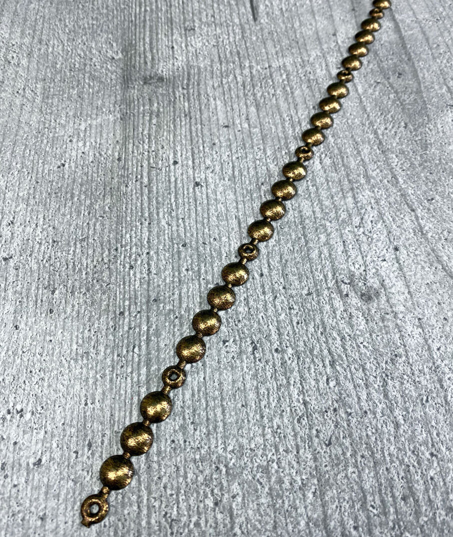 Naulakoristelista - antiikkipatinoitu / old gold - 100cm