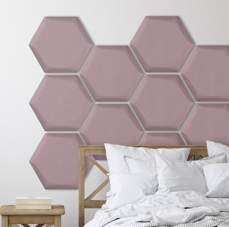 Pehmeä seinäpaneeli hexagon - Paris LAVENTELI - 30x26cm