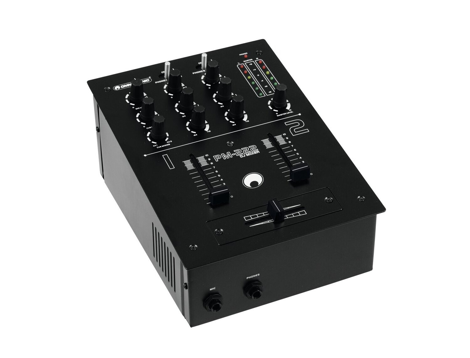 OMNITRONIC PM-222 2-kanavainen DJ-mikseri