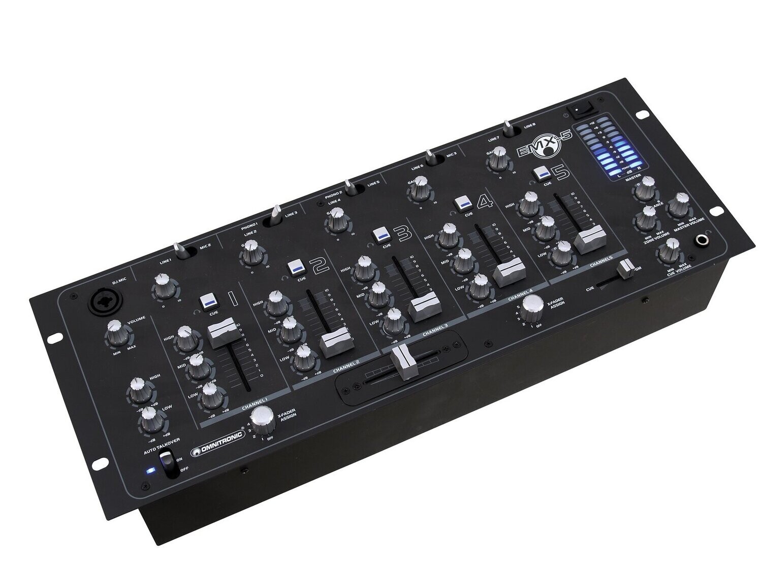 OMNITRONIC EMX-5 5-kanavainen DJ-mikseri