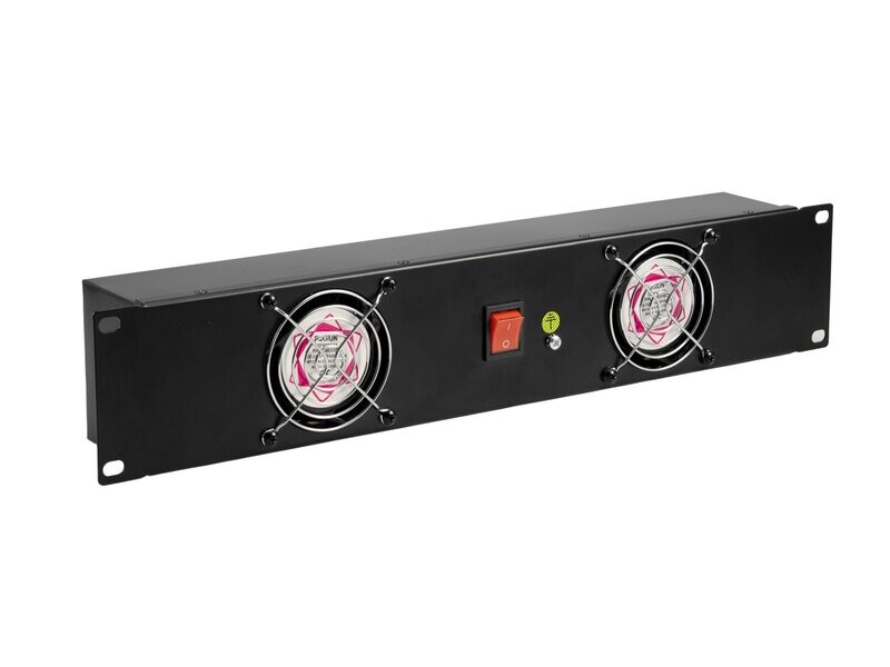 OMNITRONIC etupaneeli Z-19 2 tuulettimella 2U OMNITRONIC etupaneeli Z-19 2 tuulettimella 2U