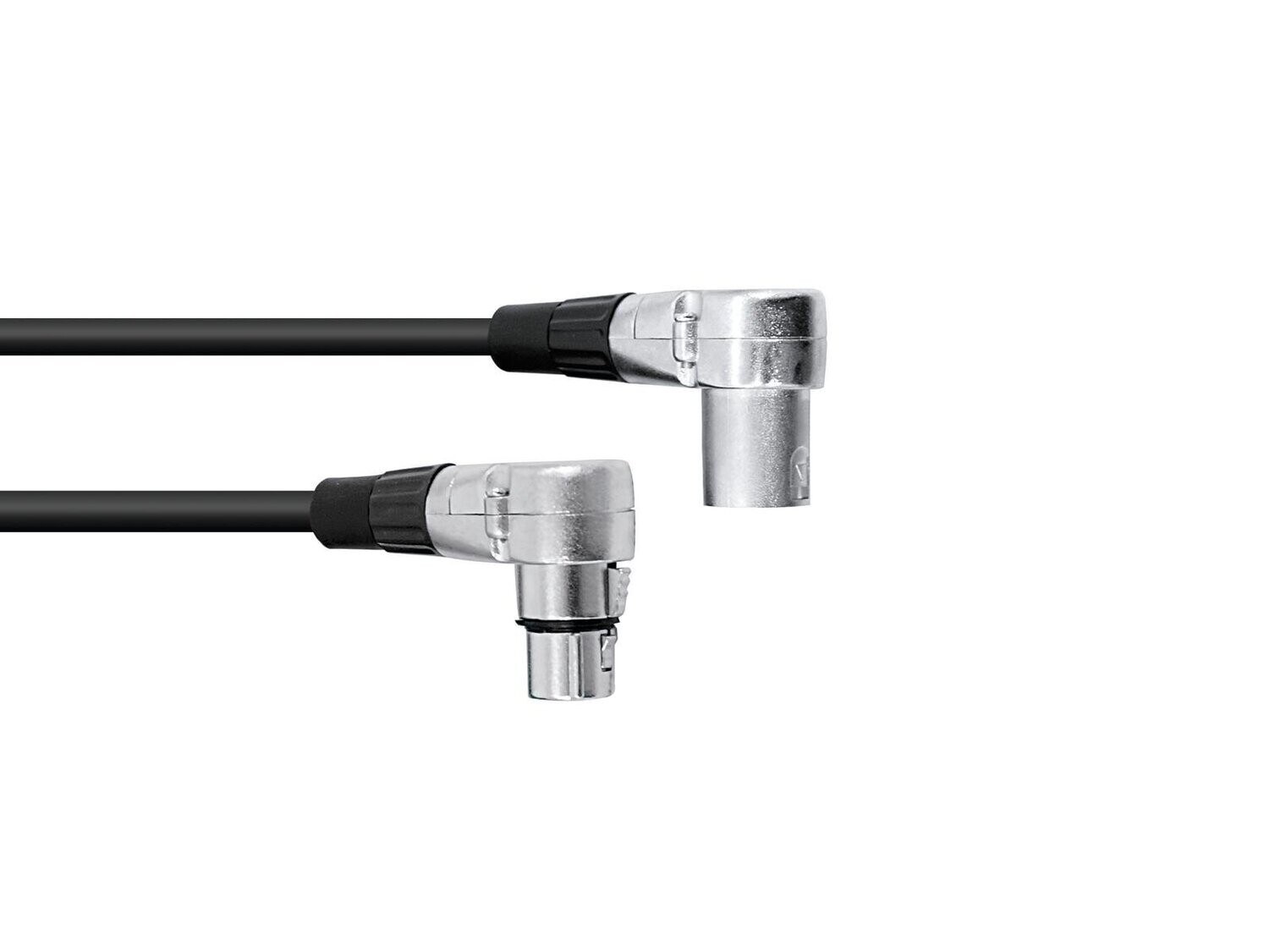 OMNITRONIC XLR -kaapeli 3-napainen 1,5 m 90astetta sw